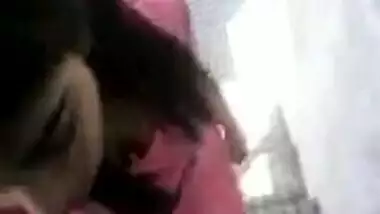 Hot Punjabi girl sucking the dick in the staircase