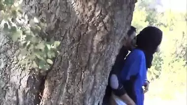Desi Indian muslim girl hand job in outside Hidden cam 