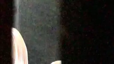 Son peeping mom bath and recording for masturbation