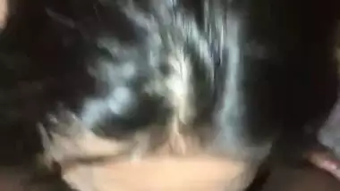 Horny Chennai girl gives a deep Tamil blowjob to her friend